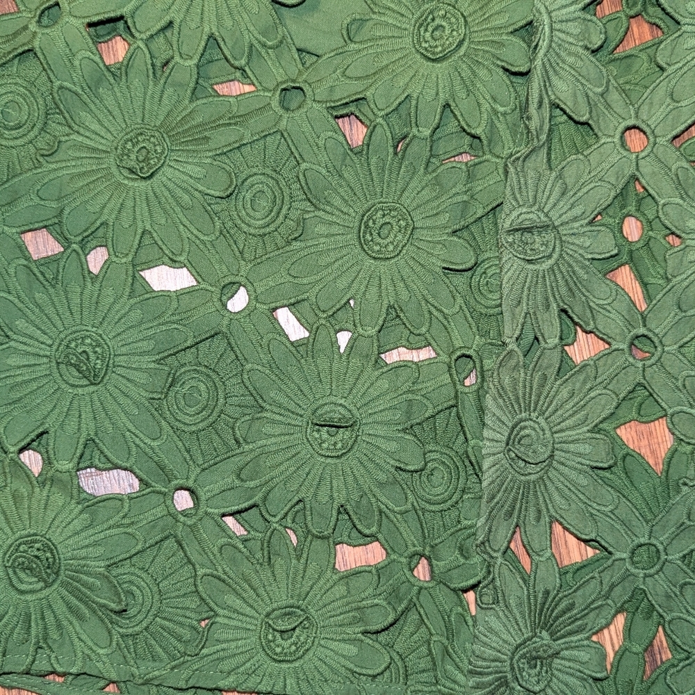 Farm Rio Green Richlieu Midi Skirt - Picture 13 of 16